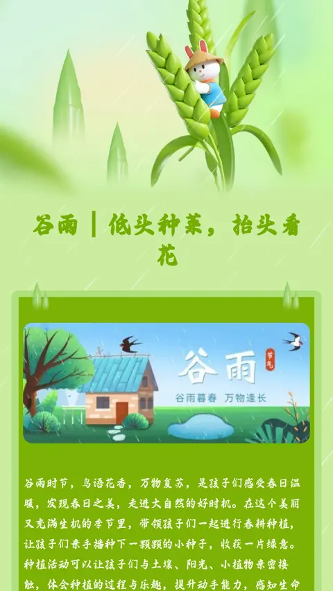 谷雨 | 低头种菜，抬头看花