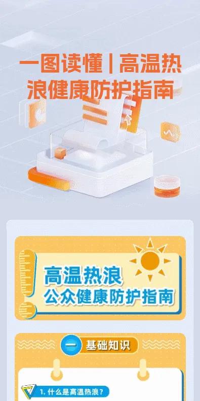 一图读懂 | 高温热浪健康防护指南