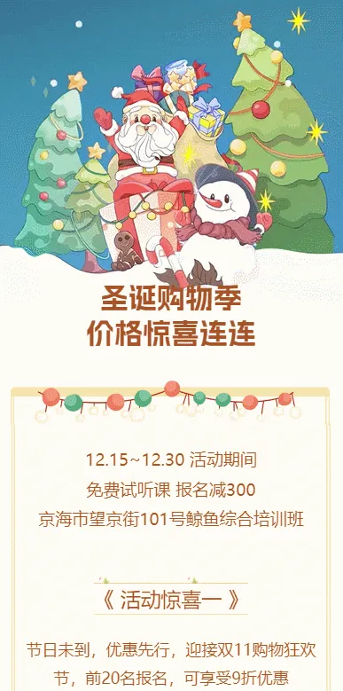 圣诞购物季
价格惊喜连连